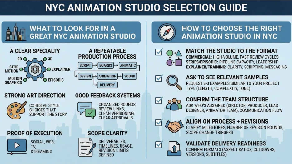 NYC Animation Studio Selection Guide