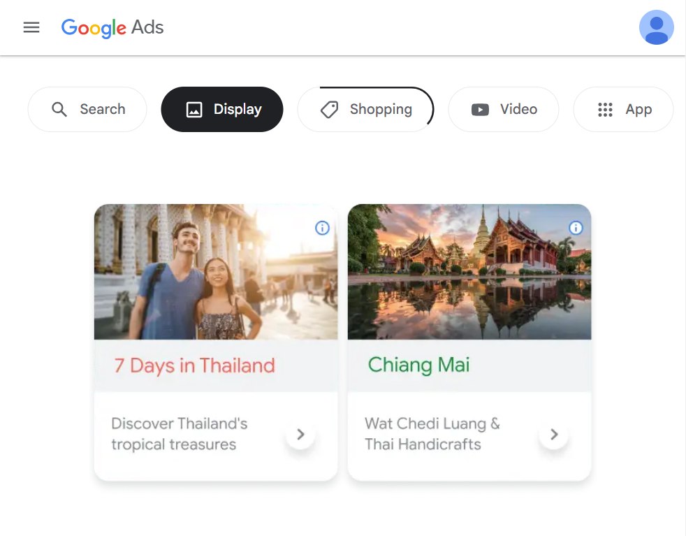 Google ads example