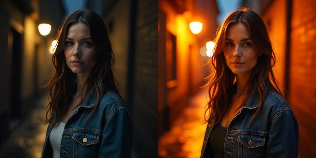 Colour grading of footage