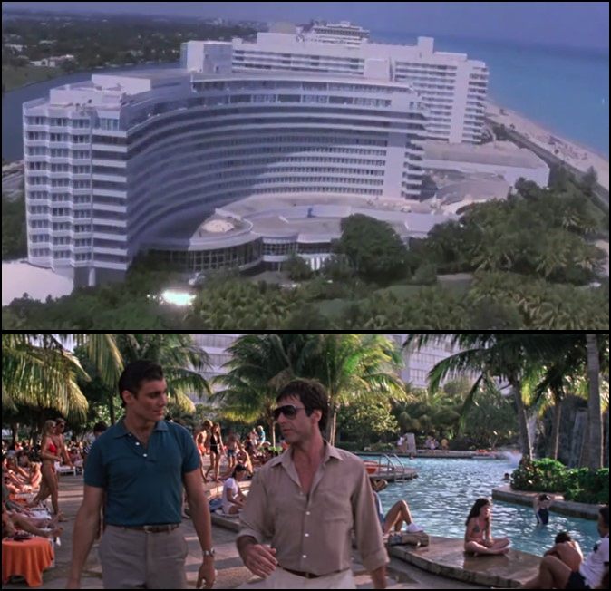 Scene from scarface and the Bodyguard