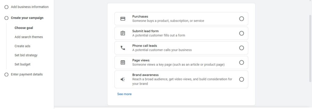 Interface of campaign objection