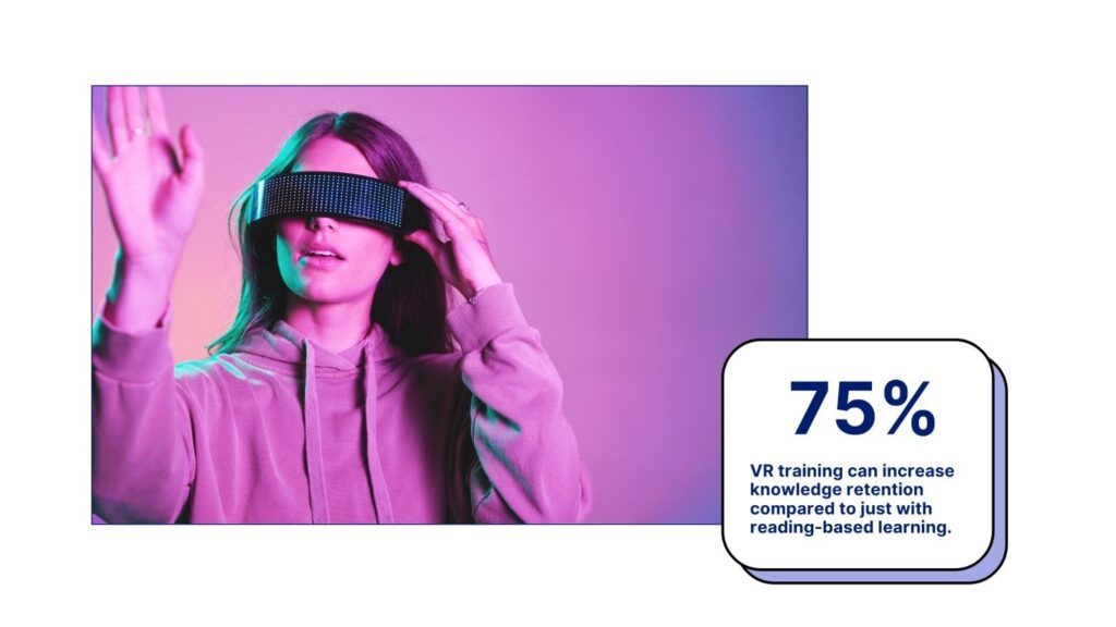 Employee training with VR