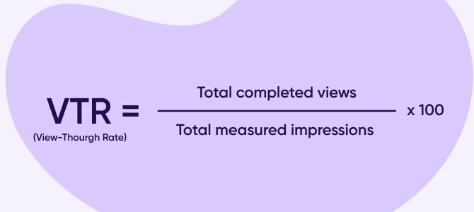 View through rate measuring