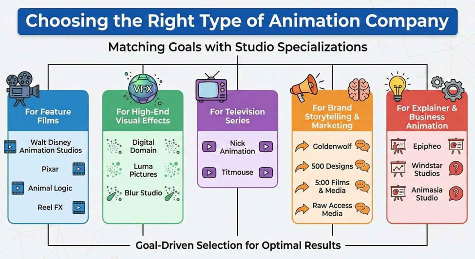 Choosing the right type of animation company