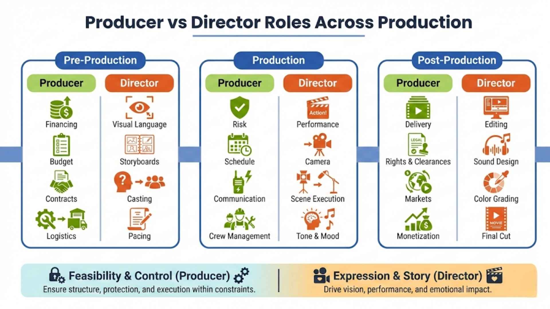 Day-to-Day Tasks Across Production Phases