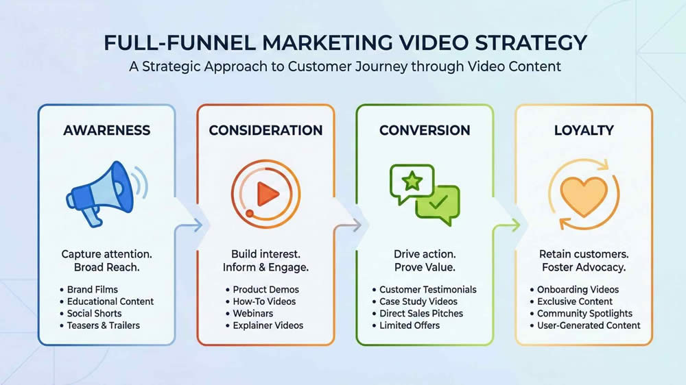 Full funnel marketing video strategy