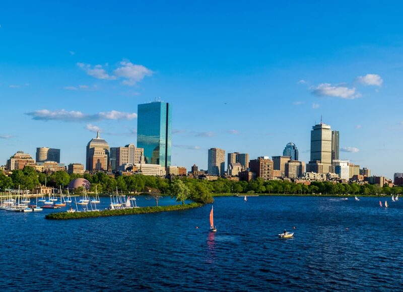 city skyline under clear blue sky during daytime